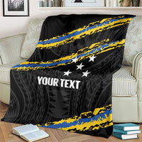 Kings Solomon Islands Football Custom Blanket Come On Solomons Polynesian Grunge Style LT14 - Polynesian Pride
