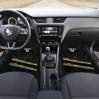 Kings Solomon Islands Football Custom Car Mats Come On Solomons Polynesian Grunge Style LT14 Set 2pcs - Front Black - Polynesian Pride