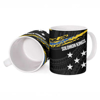 Kings Solomon Islands Football Custom Ceramic Mug Come On Solomons Polynesian Grunge Style LT14 - Polynesian Pride