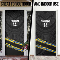 Kings Solomon Islands Football Custom Door Cover Come On Solomons Polynesian Grunge Style LT14 - Polynesian Pride