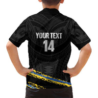 Kings Solomon Islands Football Custom Hawaiian Shirt Come On Solomons Polynesian Grunge Style