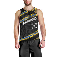 Kings Solomon Islands Football Custom Men Tank Top Come On Solomons Polynesian Grunge Style LT14 - Polynesian Pride