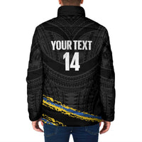 Kings Solomon Islands Football Custom Padded Jacket Come On Solomons Polynesian Grunge Style LT14 - Polynesian Pride