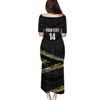 Kings Solomon Islands Football Custom Puletasi Come On Solomons Polynesian Grunge Style LT14 - Polynesian Pride