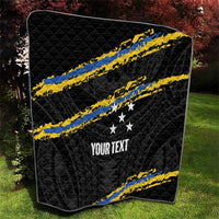 Kings Solomon Islands Football Custom Quilt Come On Solomons Polynesian Grunge Style LT14 - Polynesian Pride