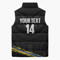 Kings Solomon Islands Football Custom Sleeveless Puffer Jacket Come On Solomons Polynesian Grunge Style LT14 - Polynesian Pride
