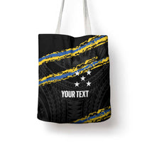 Kings Solomon Islands Football Custom Tote Bag Come On Solomons Polynesian Grunge Style LT14 - Polynesian Pride