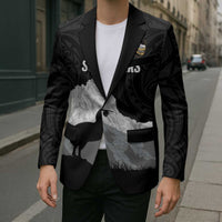 New Zealand South Island Football Custom Blazer Aoraki Mount Cook With Kiwi Maori Pattern LT14 - Polynesian Pride
