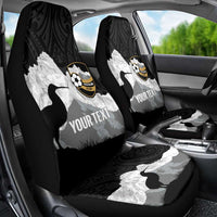 New Zealand South Island Football Custom Car Seat Cover Aoraki Mount Cook With Kiwi Maori Pattern