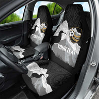 New Zealand South Island Football Custom Car Seat Cover Aoraki Mount Cook With Kiwi Maori Pattern