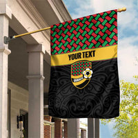 Vanuatu Football Custom Garden Flag Go Chiefs Basket-weave Pattern LT14 House Flag Black - Polynesian Pride