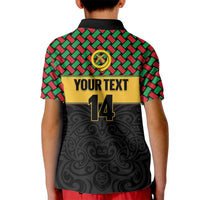 Vanuatu Football Custom Kid Polo Shirt Go Chiefs Basket-weave Pattern LT14 - Polynesian Pride