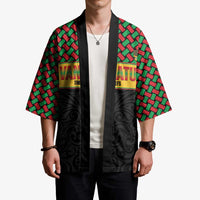 Vanuatu Football Custom Kimono Go Chiefs Basket-weave Pattern LT14 - Polynesian Pride
