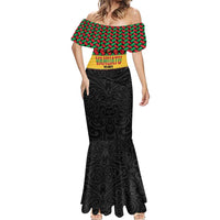 Vanuatu Football Custom Mermaid Dress Go Chiefs Basket-weave Pattern LT14 - Polynesian Pride