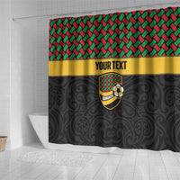 Vanuatu Football Custom Shower Curtain Go Chiefs Basket-weave Pattern LT14 - Polynesian Pride