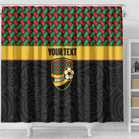 Vanuatu Football Custom Shower Curtain Go Chiefs Basket-weave Pattern LT14 - Polynesian Pride