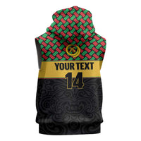Vanuatu Football Custom Sleeveless Hoodie Go Chiefs Basket-weave Pattern LT14 - Polynesian Pride