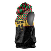 Vanuatu Football Custom Sleeveless Hoodie Go Chiefs Basket-weave Pattern LT14 - Polynesian Pride
