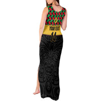 Vanuatu Football Custom Tank Maxi Dress Go Chiefs Basket-weave Pattern LT14 - Polynesian Pride