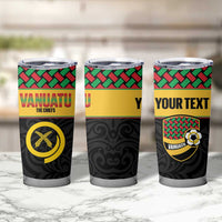 Vanuatu Football Custom Tumbler Cup Go Chiefs Basket-weave Pattern LT14 - Polynesian Pride