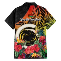 Vanuatu Boar Tusk Yumi Yumi Yumi Family Matching Off The Shoulder Long Sleeve Dress and Hawaiian Shirt Independens Dei Long God Yumi Stanap