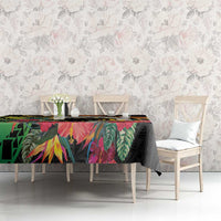 Vanuatu Boar Tusk Yumi Yumi Yumi Tablecloth Independens Dei Long God Yumi Stanap LT14 - Polynesian Pride