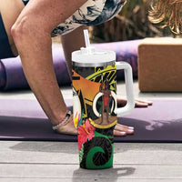 Vanuatu Boar Tusk Yumi Yumi Yumi Tumbler With Handle Independens Dei Long God Yumi Stanap