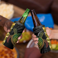 Vanuatu Sand Drawing Turtle 4 in 1 Can Cooler Tumbler Happy Independence Day LT14 - Polynesian Pride