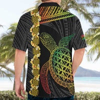 Vanuatu Sand Drawing Turtle Hawaiian Shirt Happy Independence Day LT14 - Polynesian Pride