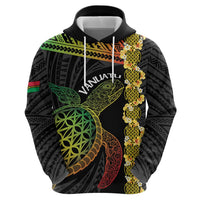 Vanuatu Sand Drawing Turtle Hoodie Happy Independence Day