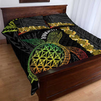 Vanuatu Sand Drawing Turtle Quilt Bed Set Happy Independence Day LT14 - Polynesian Pride