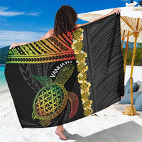 Vanuatu Sand Drawing Turtle Sarong Happy Independence Day