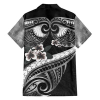 Black Polynesia Family Matching Summer Maxi Dress and Hawaiian Shirt Tribal Pattern Tropical Frangipani LT14 - Polynesian Pride