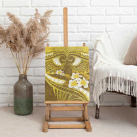 Gold Polynesia Canvas Wall Art Tribal Pattern Tropical Frangipani LT14 - Polynesian Pride
