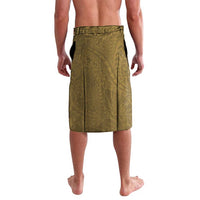 Gold Polynesia Lavalava Tribal Pattern Tropical Frangipani LT14 - Polynesian Pride