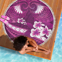 Pink Polynesia Beach Blanket Tribal Pattern Tropical Frangipani LT14 - Polynesian Pride