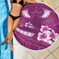 Pink Polynesia Beach Blanket Tribal Pattern Tropical Frangipani LT14 - Polynesian Pride
