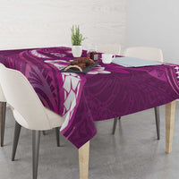 Pink Polynesia Tablecloth Tribal Pattern Tropical Frangipani LT14 - Polynesian Pride