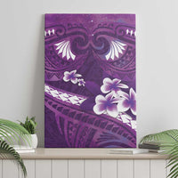 Purple Polynesia Canvas Wall Art Tribal Pattern Tropical Frangipani LT14 - Polynesian Pride