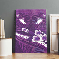 Purple Polynesia Canvas Wall Art Tribal Pattern Tropical Frangipani LT14 - Polynesian Pride