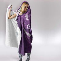 Purple Polynesia Hooded Blanket Tribal Pattern Tropical Frangipani LT14 - Polynesian Pride