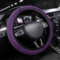 Purple Polynesia Steering Wheel Cover Tribal Pattern Tropical Frangipani LT14 Universal Fit Purple - Polynesian Pride