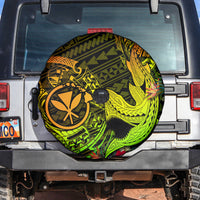 Hawaii Spare Tire Cover Kanaka Map With Polynesian Shark Tattoo Reggae Unique LT14 - Polynesian Pride
