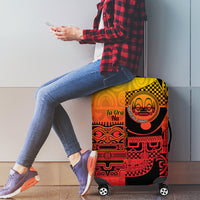 Ia Ora Na Marquesas Islands Luggage Cover Mata Tiki Marquesan Tattoo LT14 - Polynesian Pride