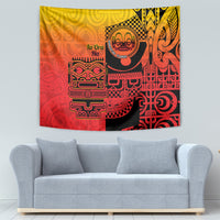 Ia Ora Na Marquesas Islands Tapestry Mata Tiki Marquesan Tattoo LT14 - Polynesian Pride