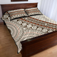 Bula Fiji Quilt Bed Set Fijian Masi Tapa Cloth Vintage Vibes LT14 - Polynesian Pride