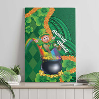 St Patrick's Day Hawaii Canvas Wall Art Hauoli Maoli Funny Shaka Leprechaun LT14 - Polynesian Pride