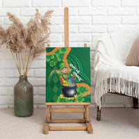 St Patrick's Day Hawaii Canvas Wall Art Hauoli Maoli Funny Shaka Leprechaun LT14 - Polynesian Pride