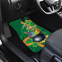 St Patrick's Day Hawaii Car Mats Hauoli Maoli Funny Shaka Leprechaun LT14 - Polynesian Pride