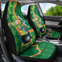 St Patrick's Day Hawaii Car Seat Cover Hauoli Maoli Funny Shaka Leprechaun LT14 - Polynesian Pride